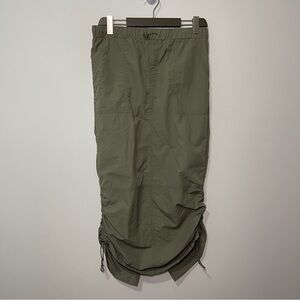 Olive Green Midi Skirt